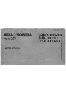 Bell and Howell Auto 20 T manual. Camera Instructions.